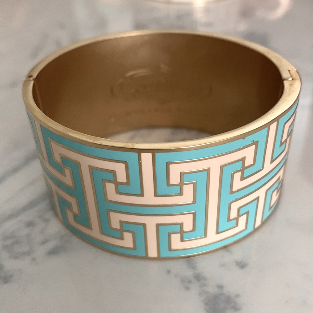 Spartina oval hinged enamel bangle